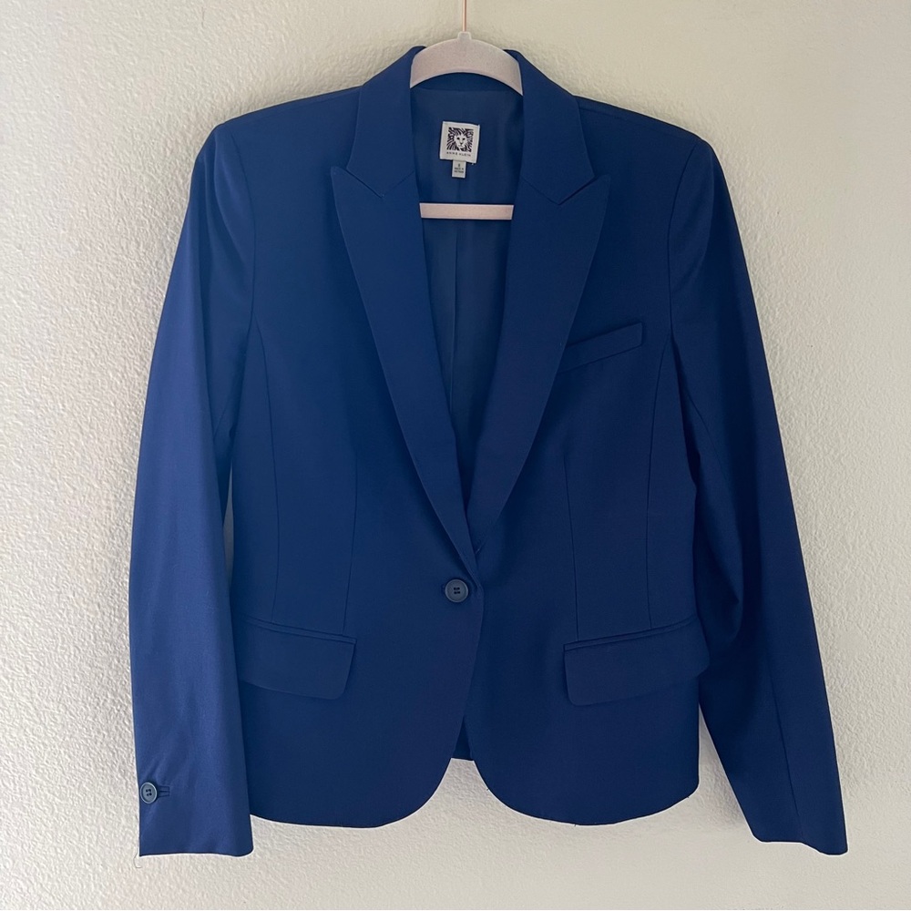 Anne Klein Women’s Navy Dark Blue Blazer Suit Jacket Sz 8